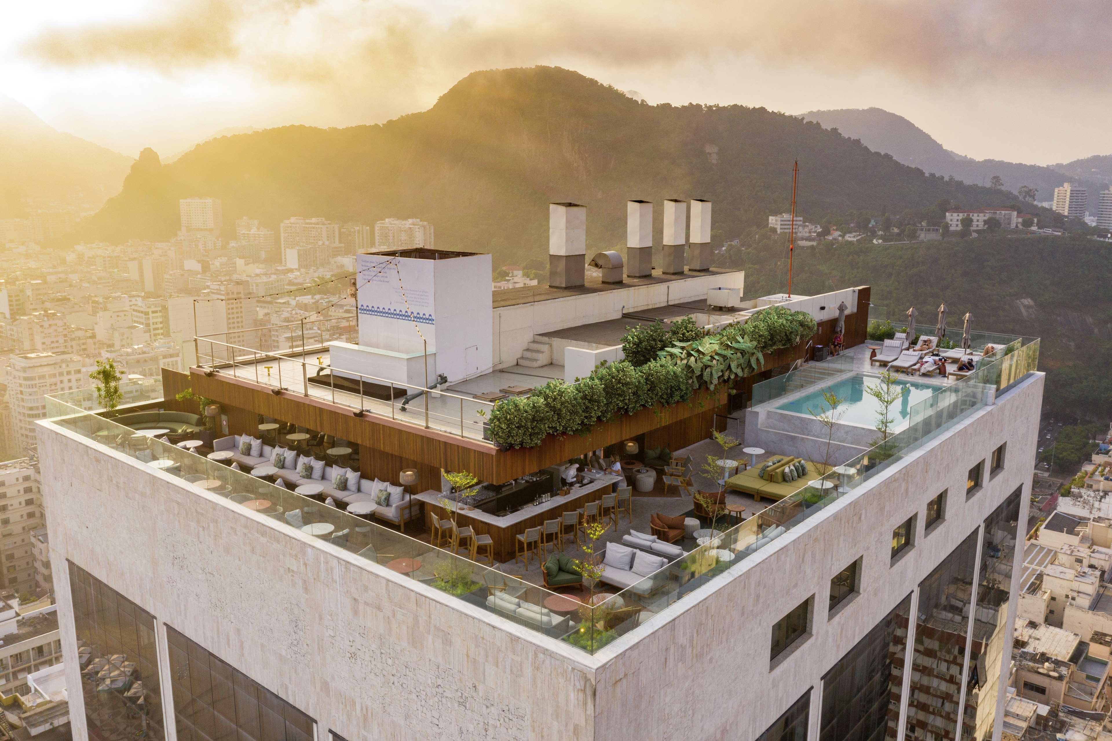 Hilton Copacabana Ρίο ντε Τζανέιρο Εξωτερικό φωτογραφία Skyline rooftop
